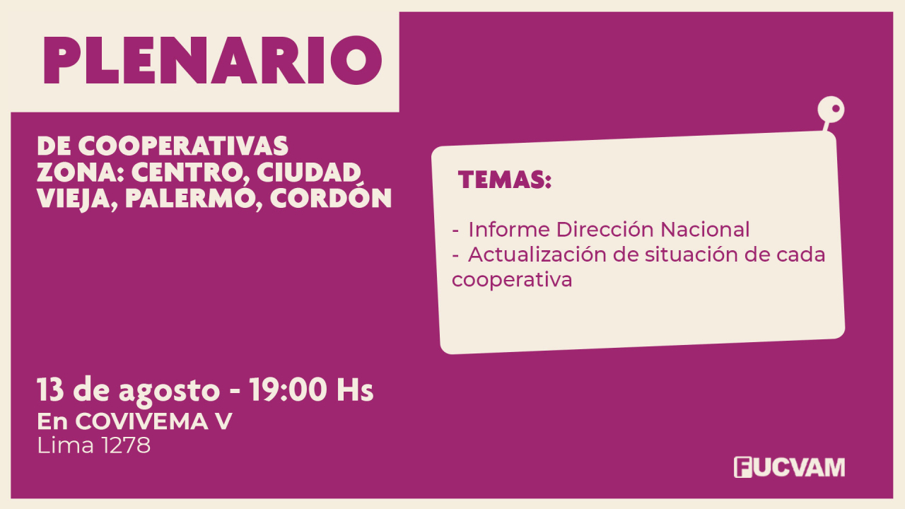 plenario zonal centro